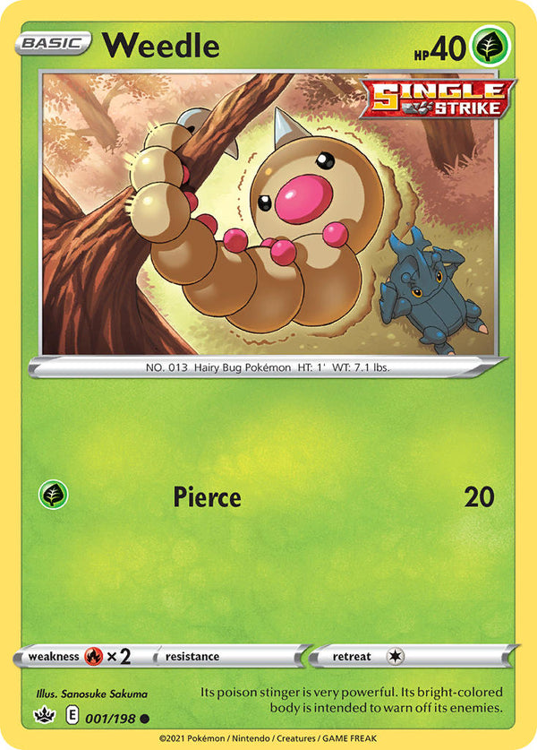 Weedle Chilling Reign SET-001