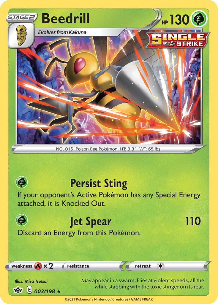 Beedrill Chilling Reign SET-003