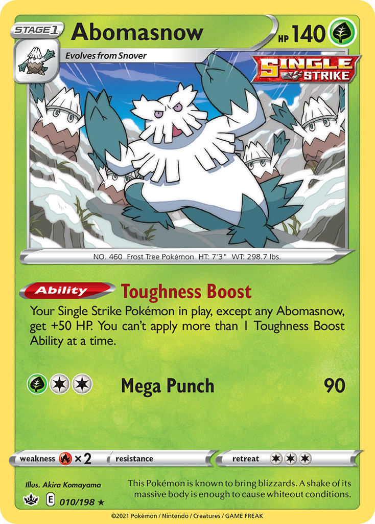 Abomasnow Chilling Reign SET-010