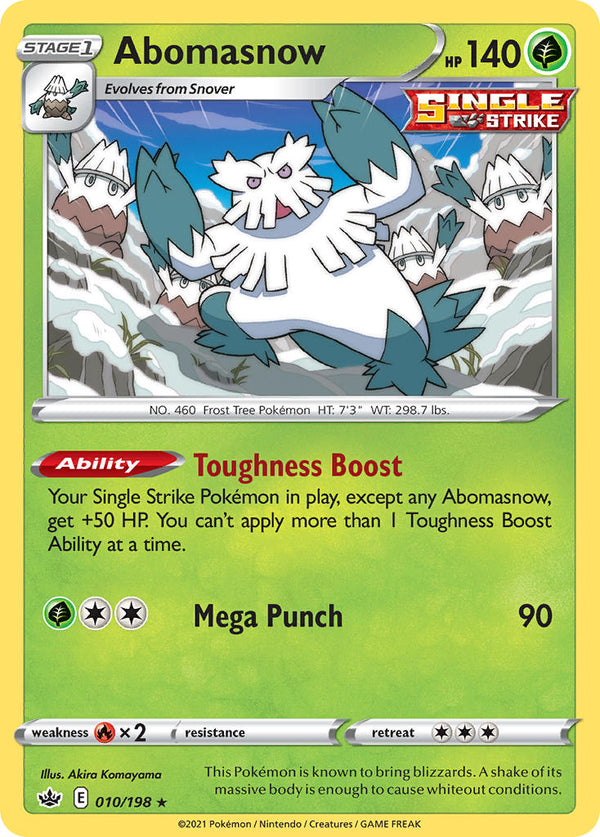 Abomasnow Chilling Reign SET-010