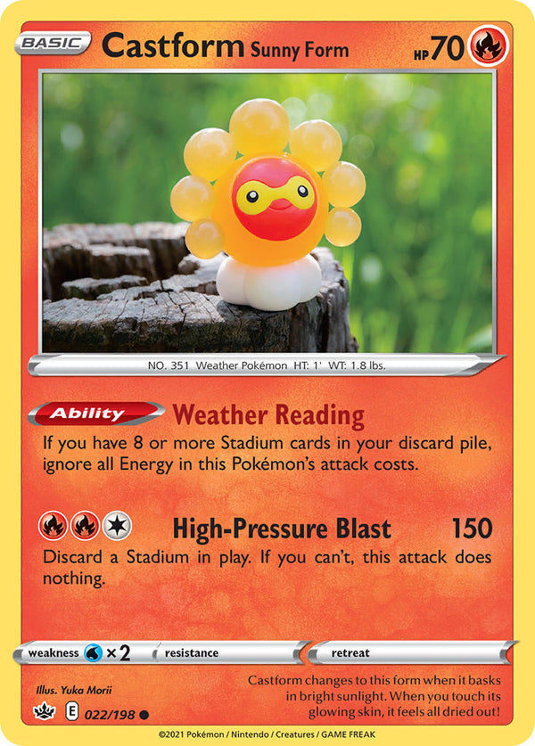 Castform Sunny Form Chilling Reign SET-022