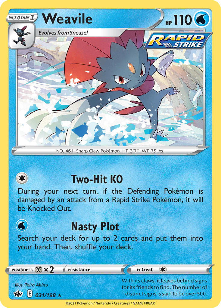 Weavile Chilling Reign SET-031