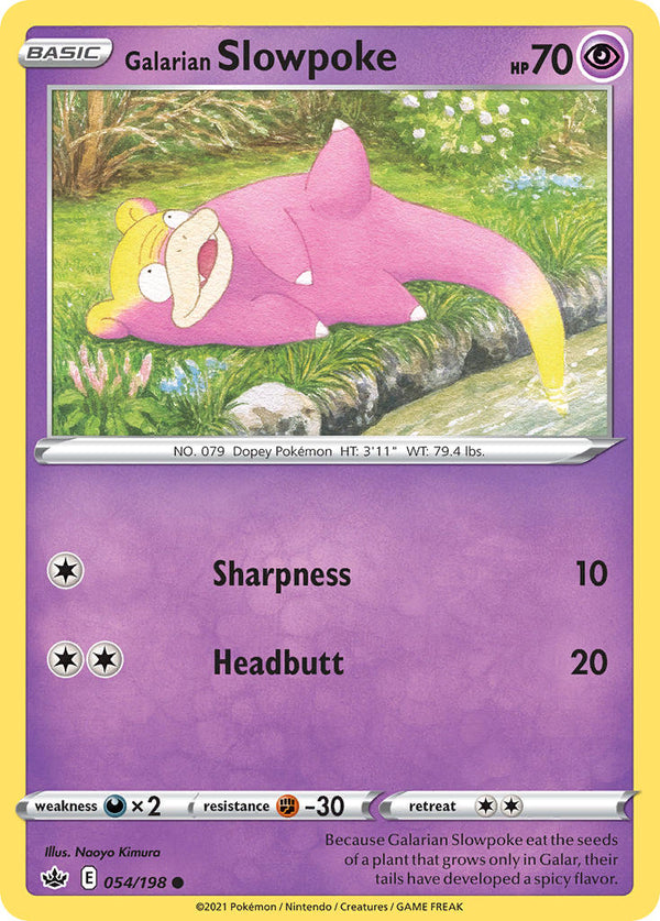 Galarian Slowpoke Chilling Reign SET-054