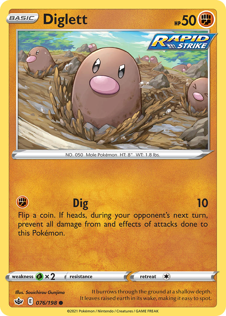 Diglett Chilling Reign SET-076