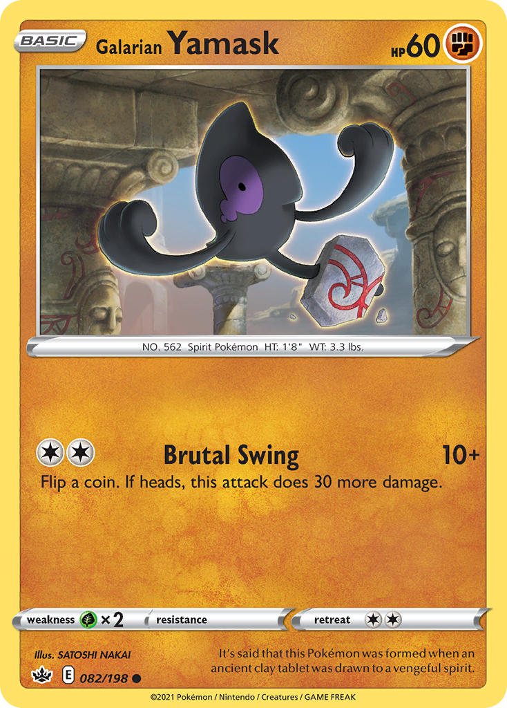 Galarian Yamask Chilling Reign SET-082