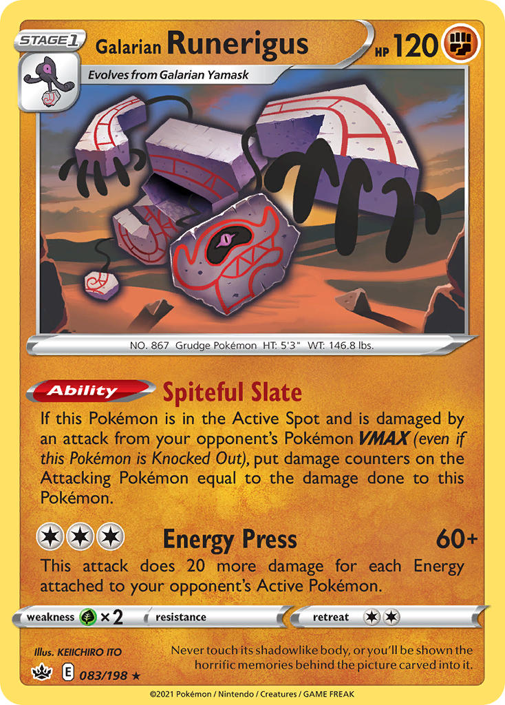 Galarian Runerigus Chilling Reign SET-083