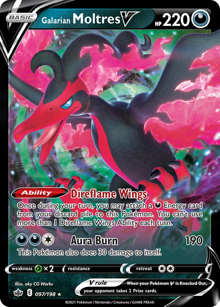 Galarian Moltres V Chilling Reign SET-097