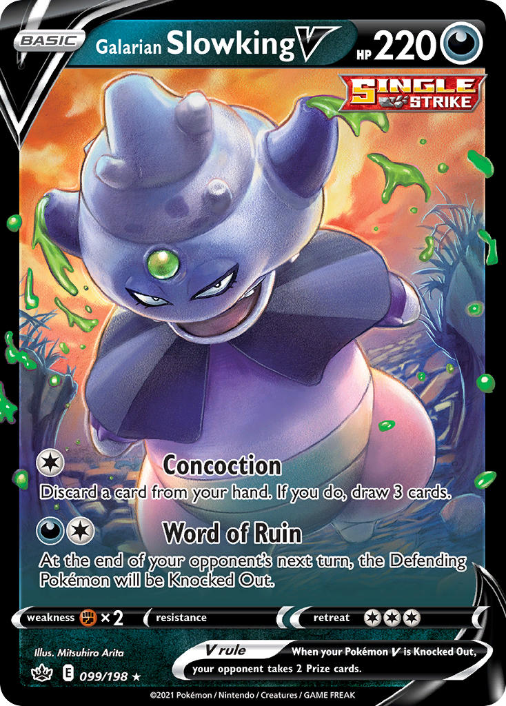 Galarian Slowking V Chilling Reign SET-099