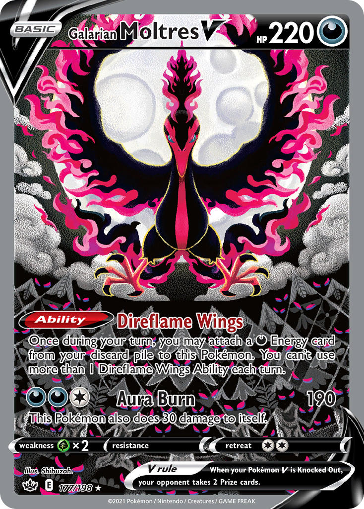 Galarian Moltres V Chilling Reign SET-177