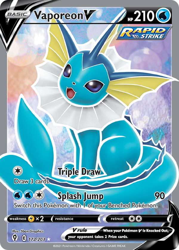 Vaporeon V Evolving Skies SET-172