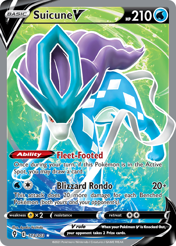 Suicune V Evolving Skies SET-173