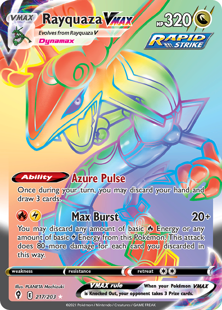 Rayquaza VMAX Evolving Skies SET-217
