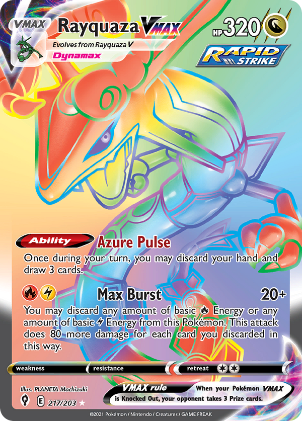 Rayquaza VMAX Evolving Skies SET-217