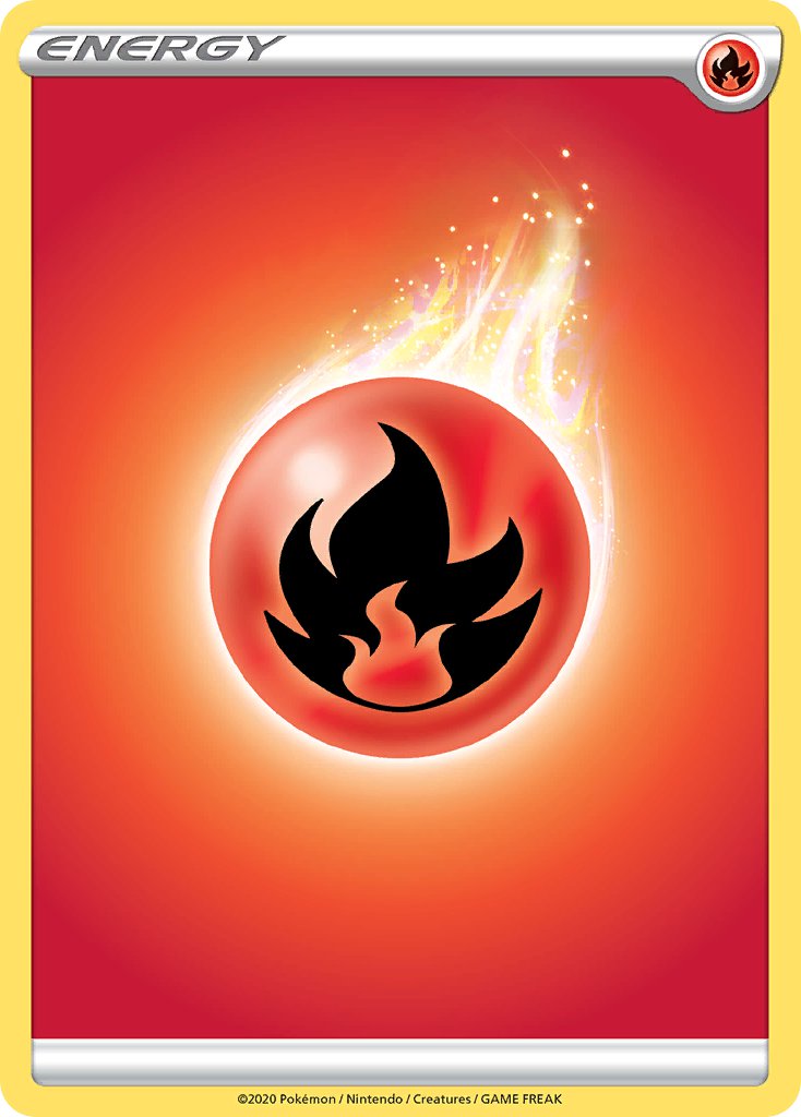 Fire Energy Sword & Shield Energy SET-No Number
