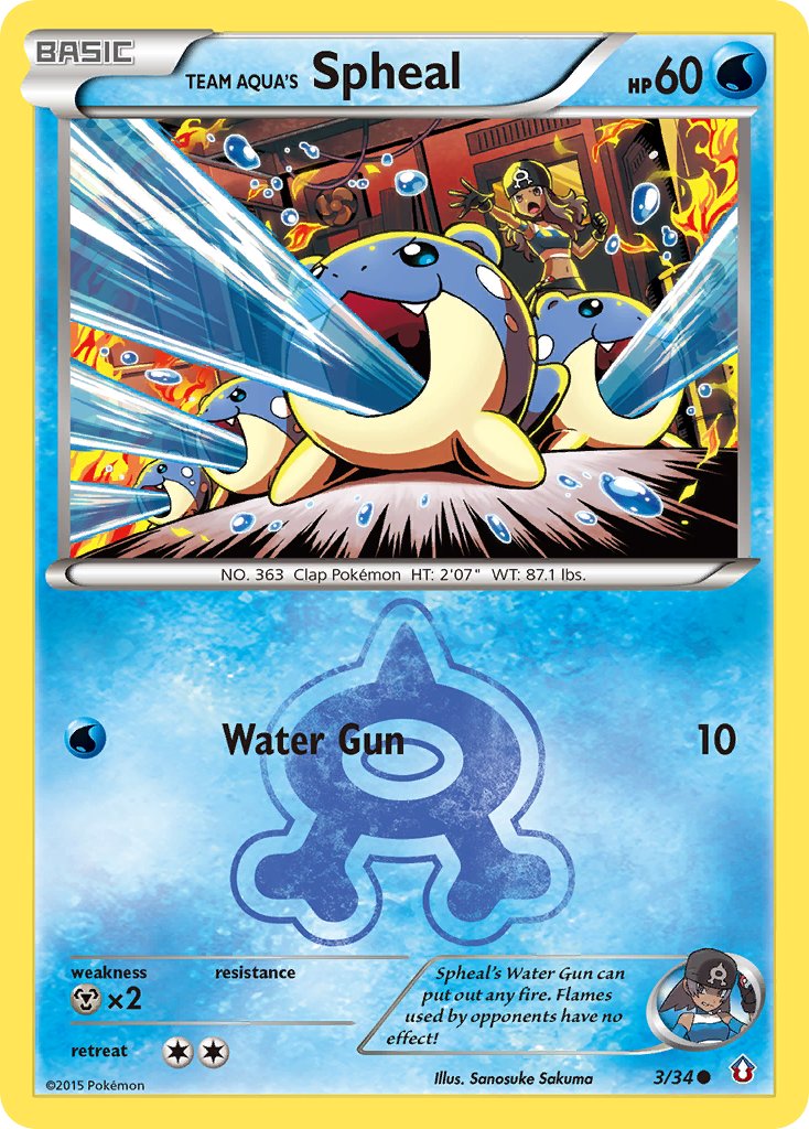 Team Aqua’s Spheal Double Crisis SET-3
