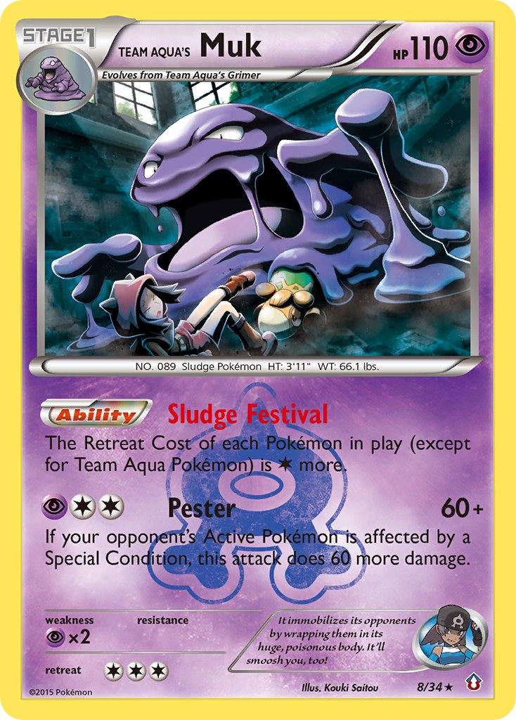 Team Aqua’s Muk Double Crisis SET-8