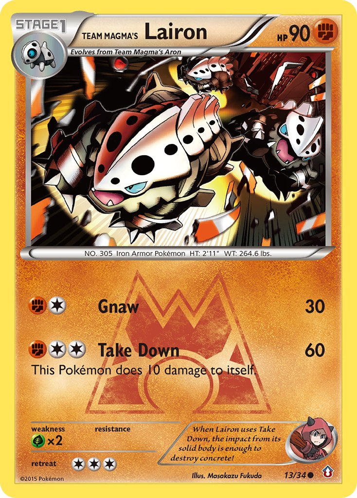 Team Magma’s Lairon Double Crisis SET-13