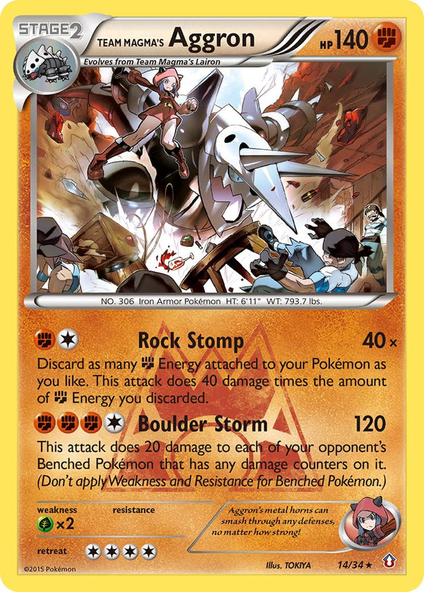 Team Magma’s Aggron Double Crisis SET-14