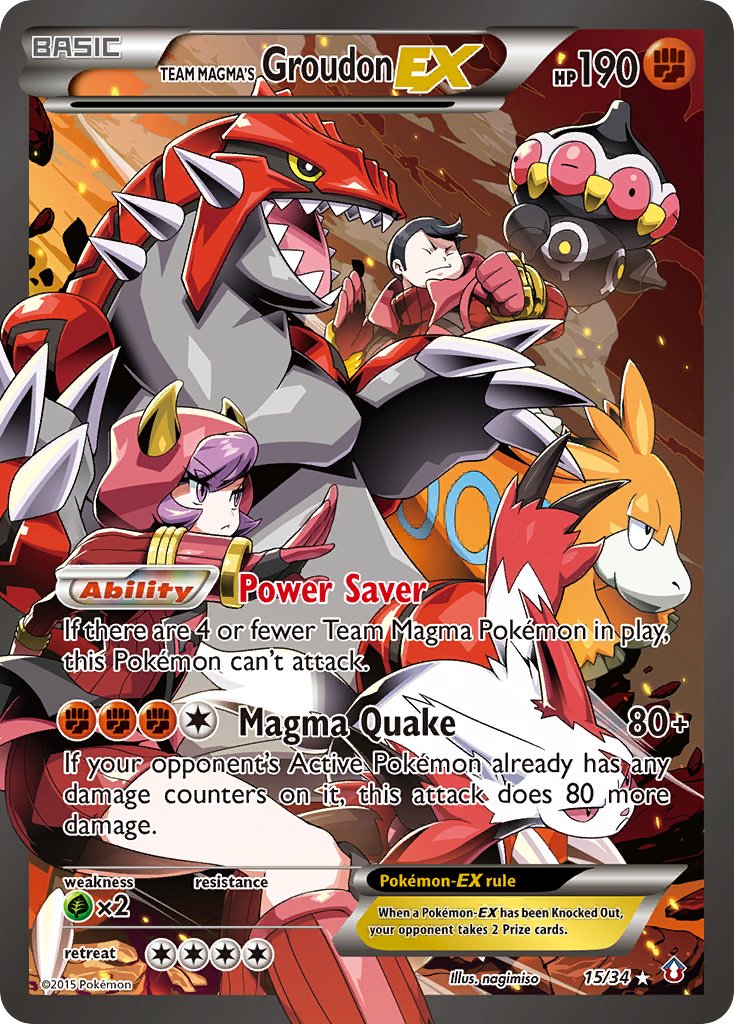 Team Magma’s Groudon-EX Double Crisis SET-15