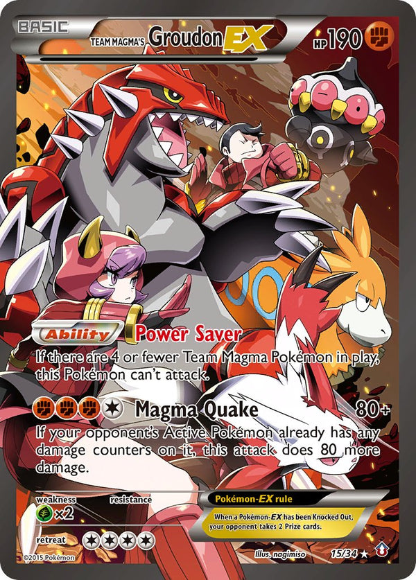 Team Magma’s Groudon-EX Double Crisis SET-15