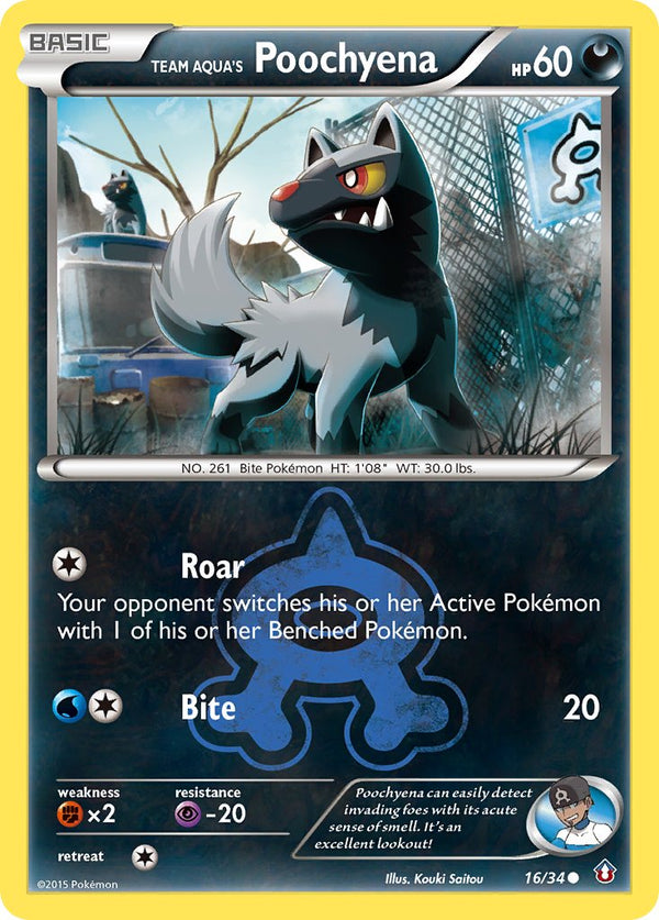 Team Aqua’s Poochyena Double Crisis SET-16