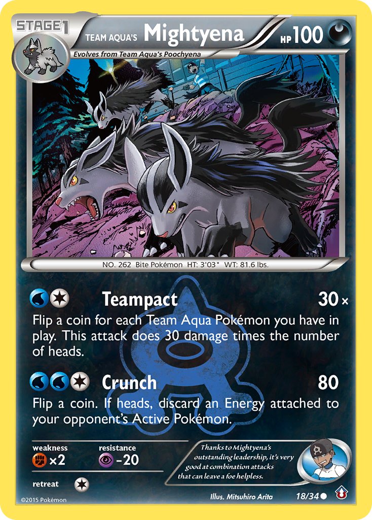Team Aqua’s Mightyena Double Crisis SET-18