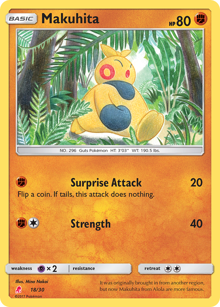 Makuhita Sun & Moon Trainer Kit—Lycanroc SET-18