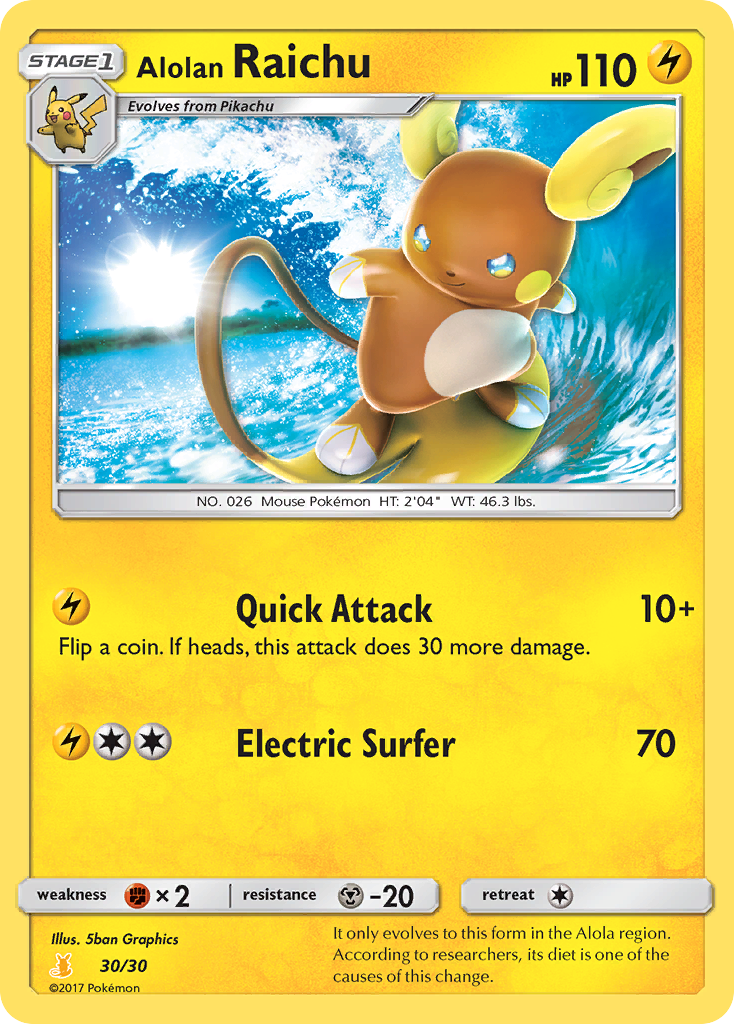 Alolan Raichu Sun & Moon Trainer Kit—Alolan Raichu SET-30