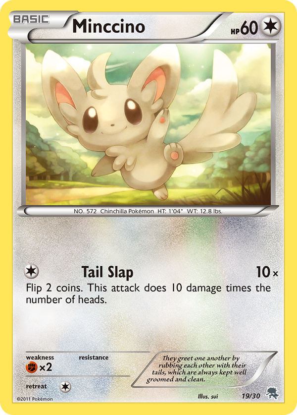 Minccino Black & White Trainer Kit—Zoroark SET-19