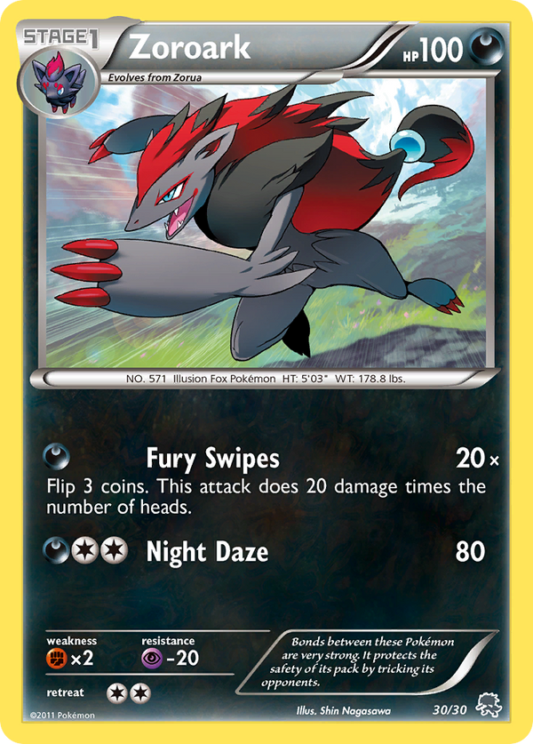 Zoroark Black & White Trainer Kit—Zoroark SET-30