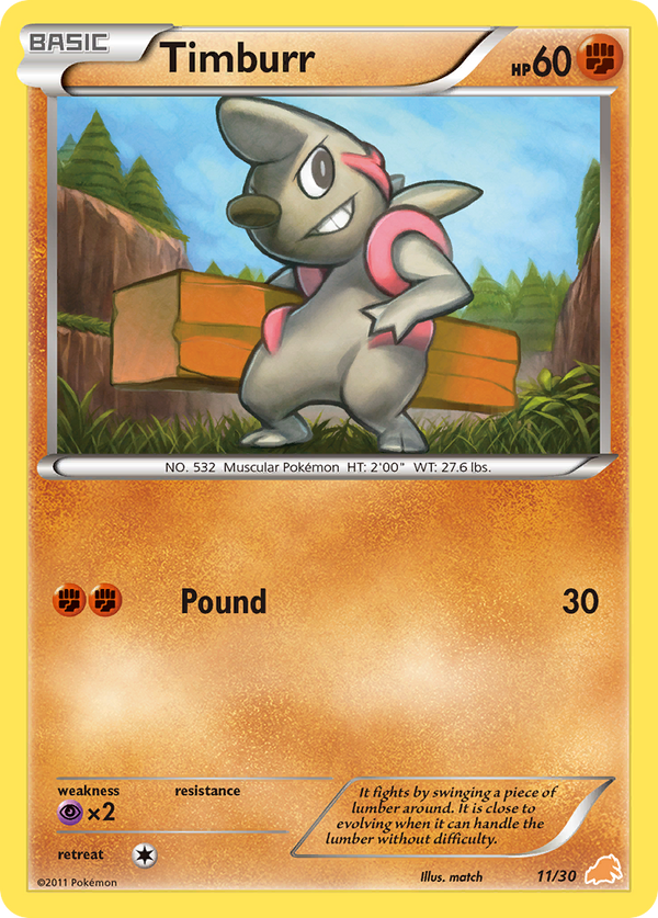 Timburr Black & White Trainer Kit—Excadrill SET-11