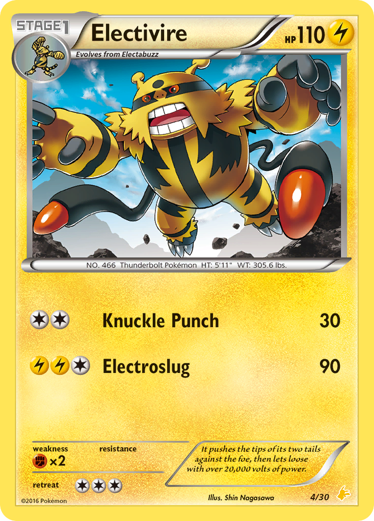 Electivire XY Trainer Kit—Pikachu Libre SET-4