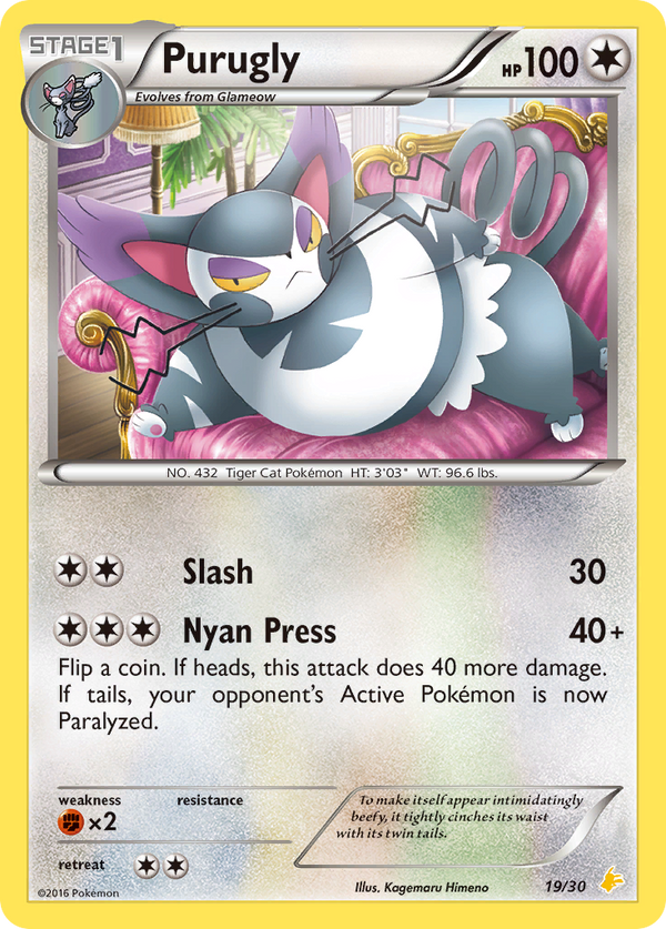 Purugly XY Trainer Kit—Pikachu Libre SET-19