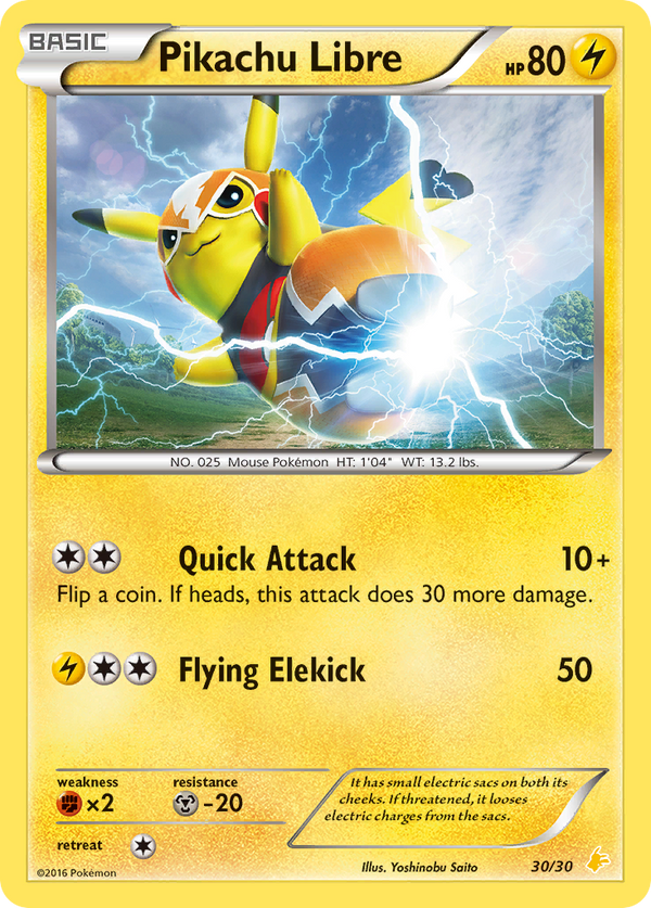 Pikachu Libre XY Trainer Kit—Pikachu Libre SET-30