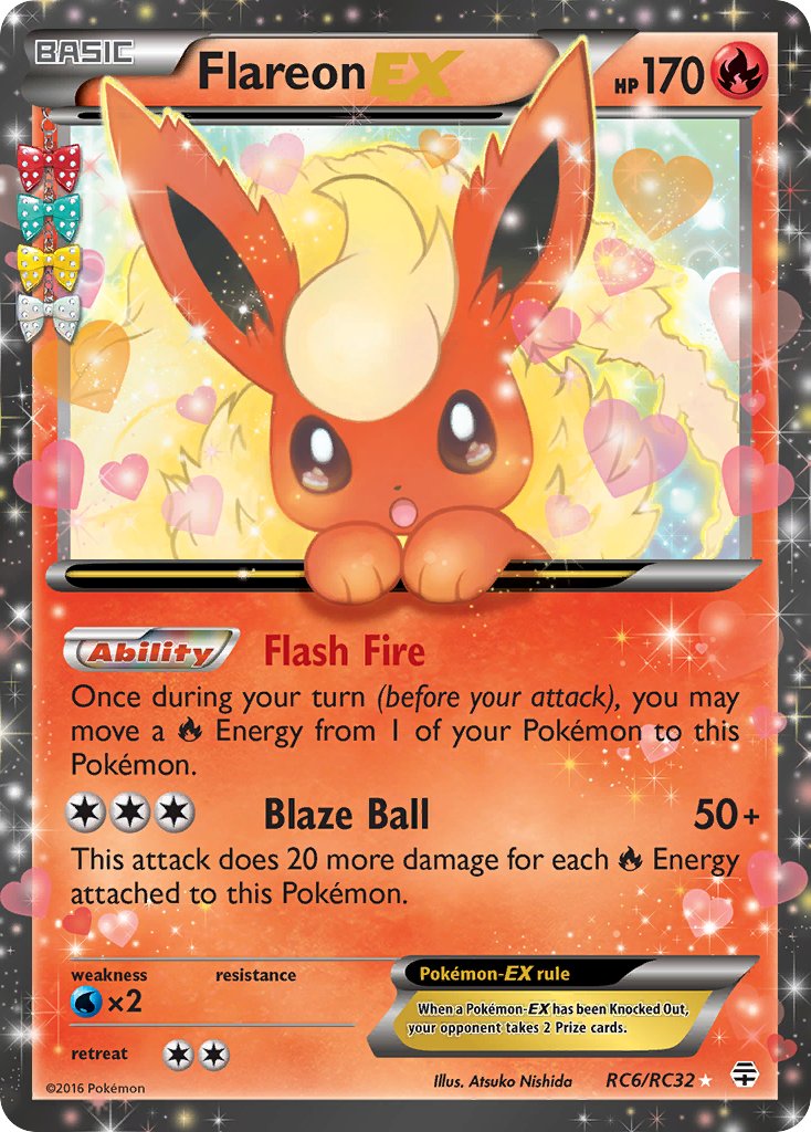 Flareon EX Generations 2016 #RC6