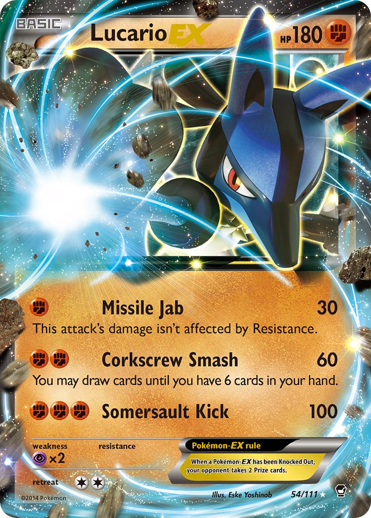 Lucario-EX Furious Fists SET-54