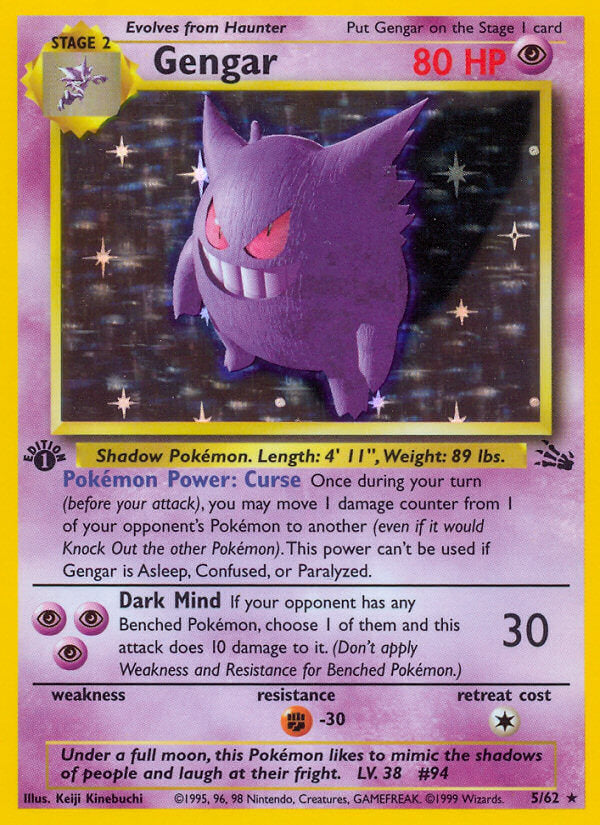 Gengar Fossil 1999 - #5