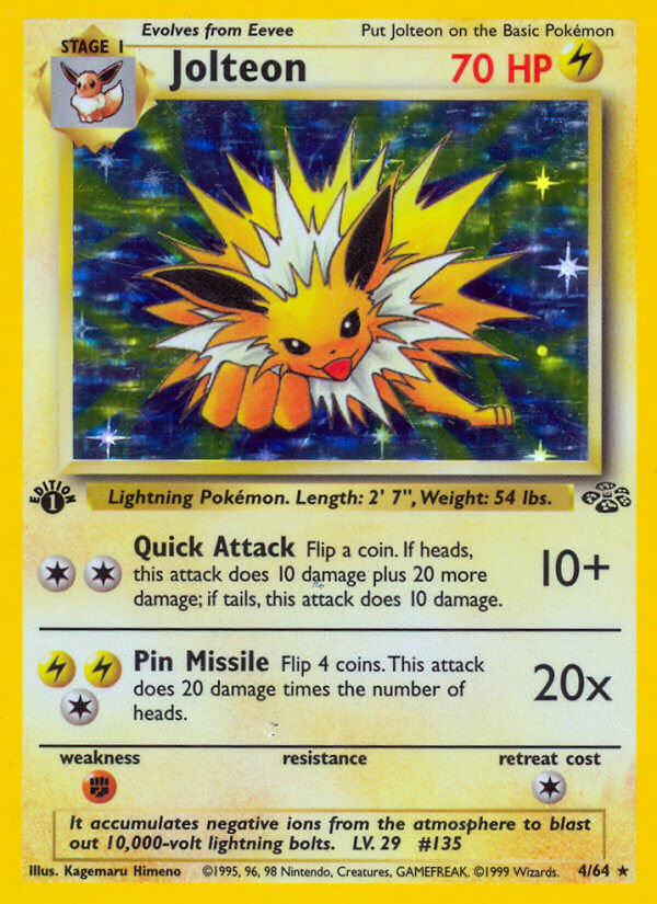 Jolteon 1st Edition Jungle 1999 - #4