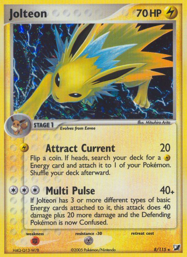 Jolteon R. Holo Unseen Forces 2005 #8