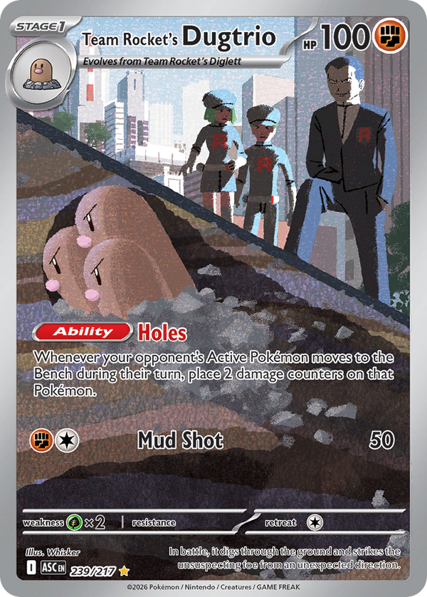 Team Rocket's Dugtrio - Ascended Heroes SET-239