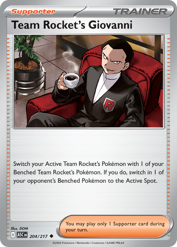 Team Rocket's Giovanni - Ascended Heroes SET 2-204