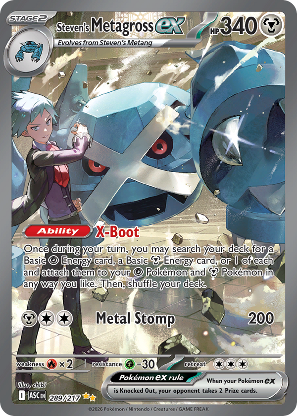 Steven's Metagross ex - Ascended Heroes SET-289