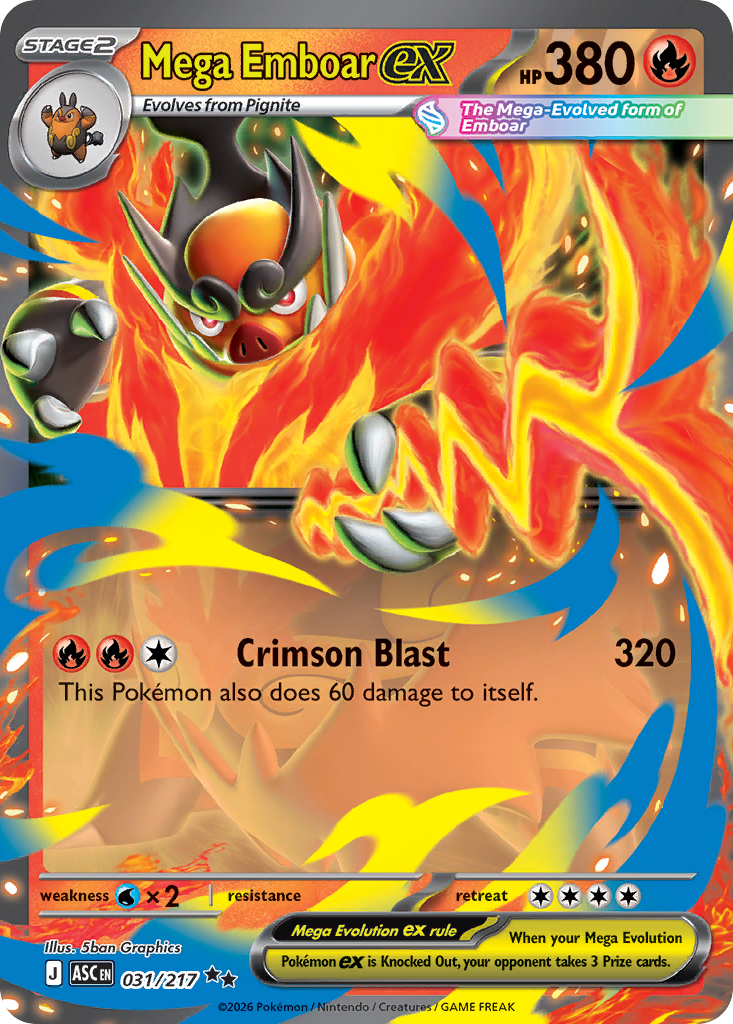 Mega Emboar ex - Ascended Heroes SET-31
