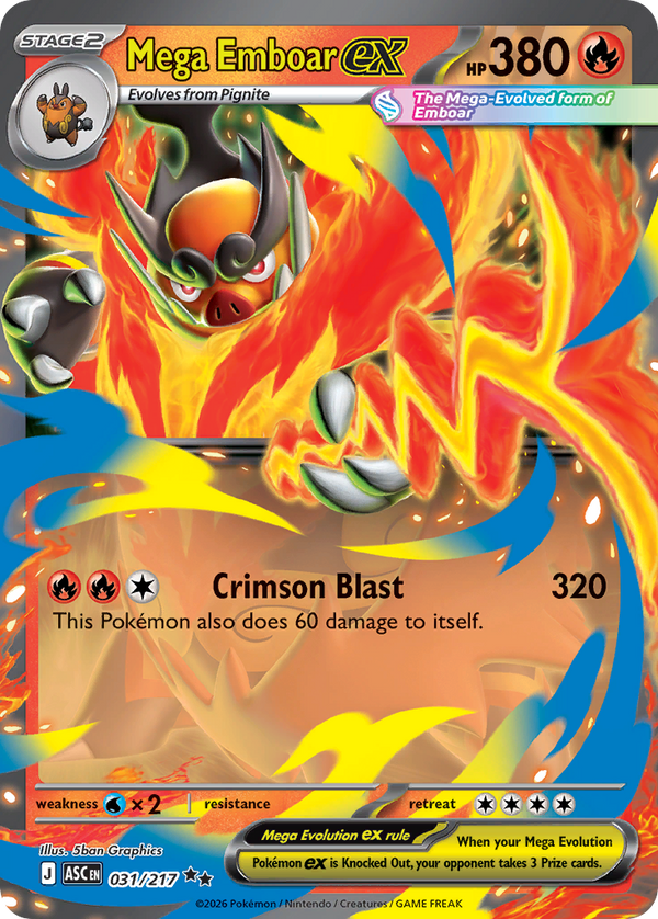 Mega Emboar ex - Ascended Heroes SET-31