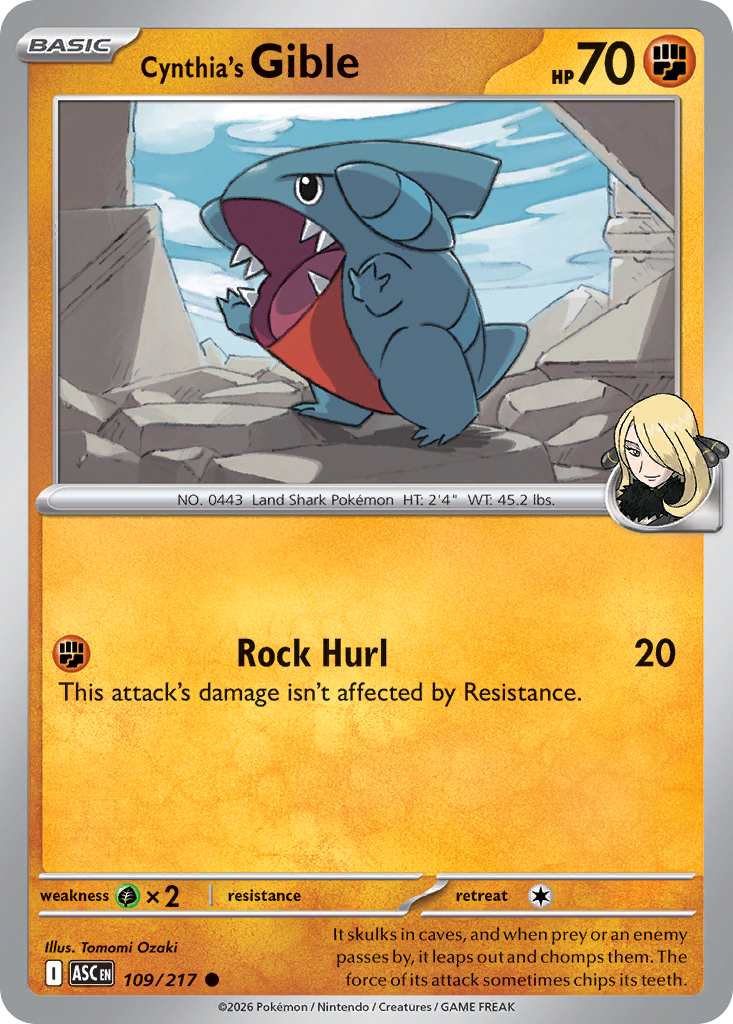 Cynthia's Gible - Ascended Heroes SET 2-109