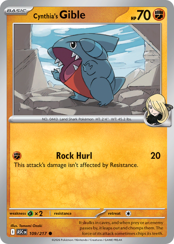 Cynthia's Gible - Ascended Heroes SET 2-109