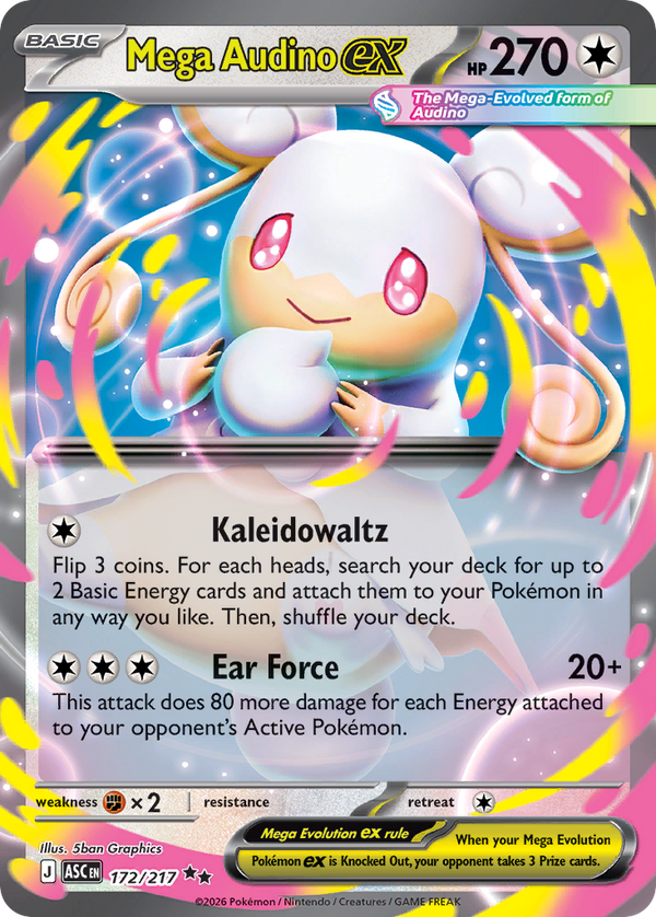 Mega Audino ex - Ascended Heroes SET 2-172