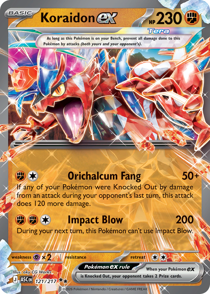Koraidon ex - Ascended Heroes SET 2-121