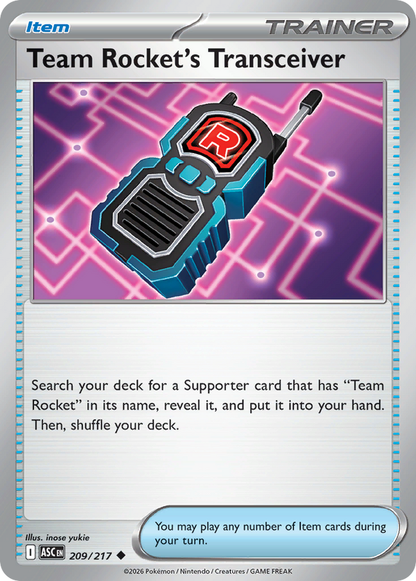 Team Rocket's Transceiver - Ascended Heroes SET 2-209