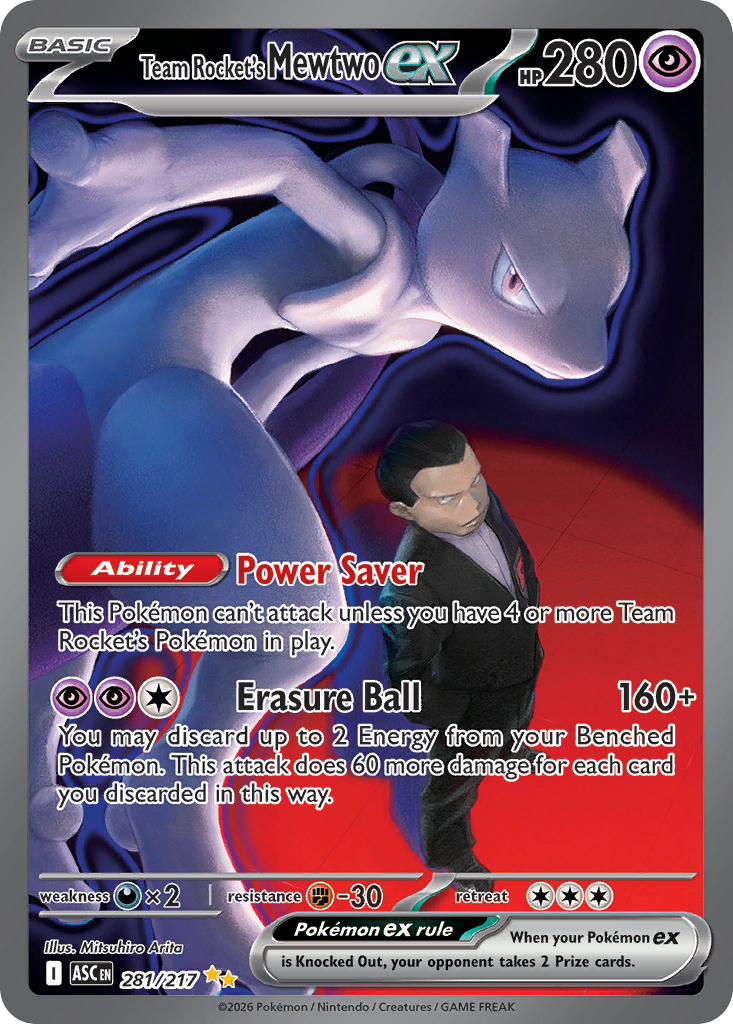 Team Rocket's Mewtwo ex - Ascended Heroes SET-281